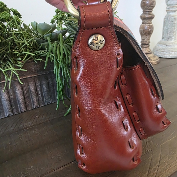 Patricia Nash Hand Painted Leather Butterfly Aida Crossbody/Shoulder Bag - Picture 3 of 13